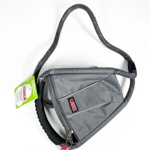 NEW Kong comfort + reflective storage pocket rope leash 4ft GREY W/Tags